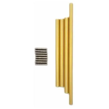 4 Stk. Crawler Links aus Messing incl. 8 Stk. VA-Stiftschrauben